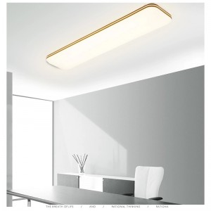 4FT LED Commercial Wrabaround Shop Light Fixture 60W Low Bay Linear Flushmount Office Ceiling [4 lamp 32W Fluoreszcent egyenértékű] 500K Daylight White ETL Listed